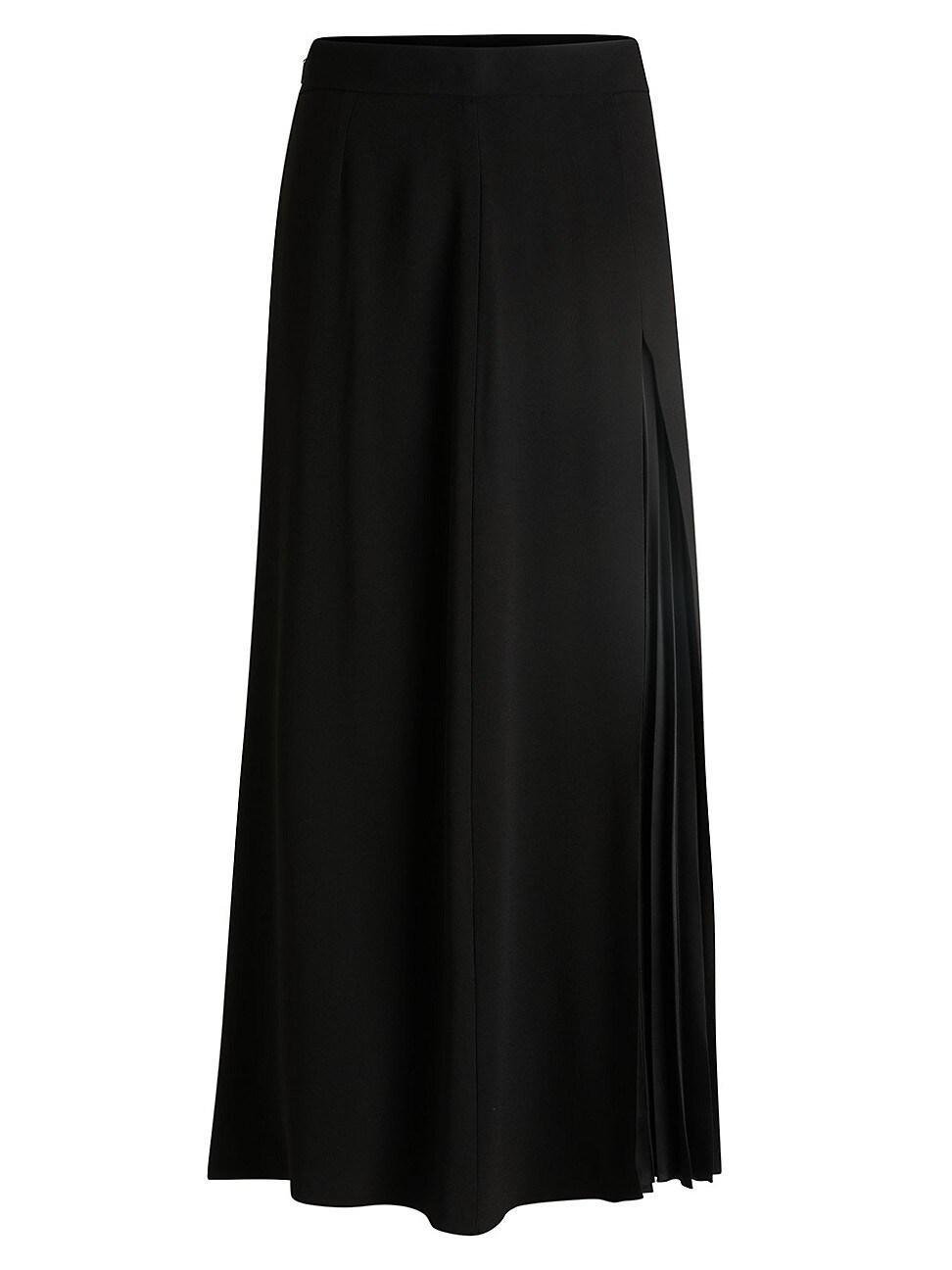 Womens Maxi Skirt with Pliss Detail Product Image