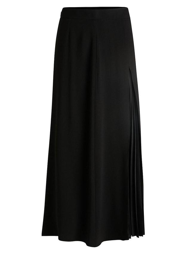 Womens Maxi Skirt with Plisse Detail Product Image