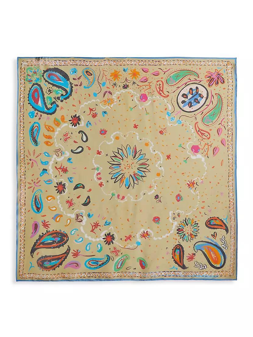 The Fauve Paisley Silk Scarf Product Image