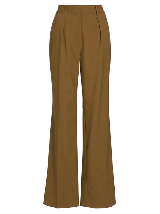 Womens Calypso Pleated Slit Trousers Product Image