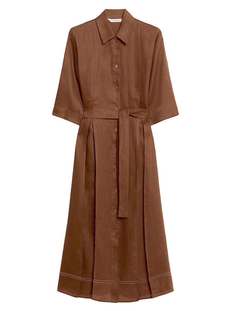 Womens Nocino Linen Midi-Shirtdress Product Image