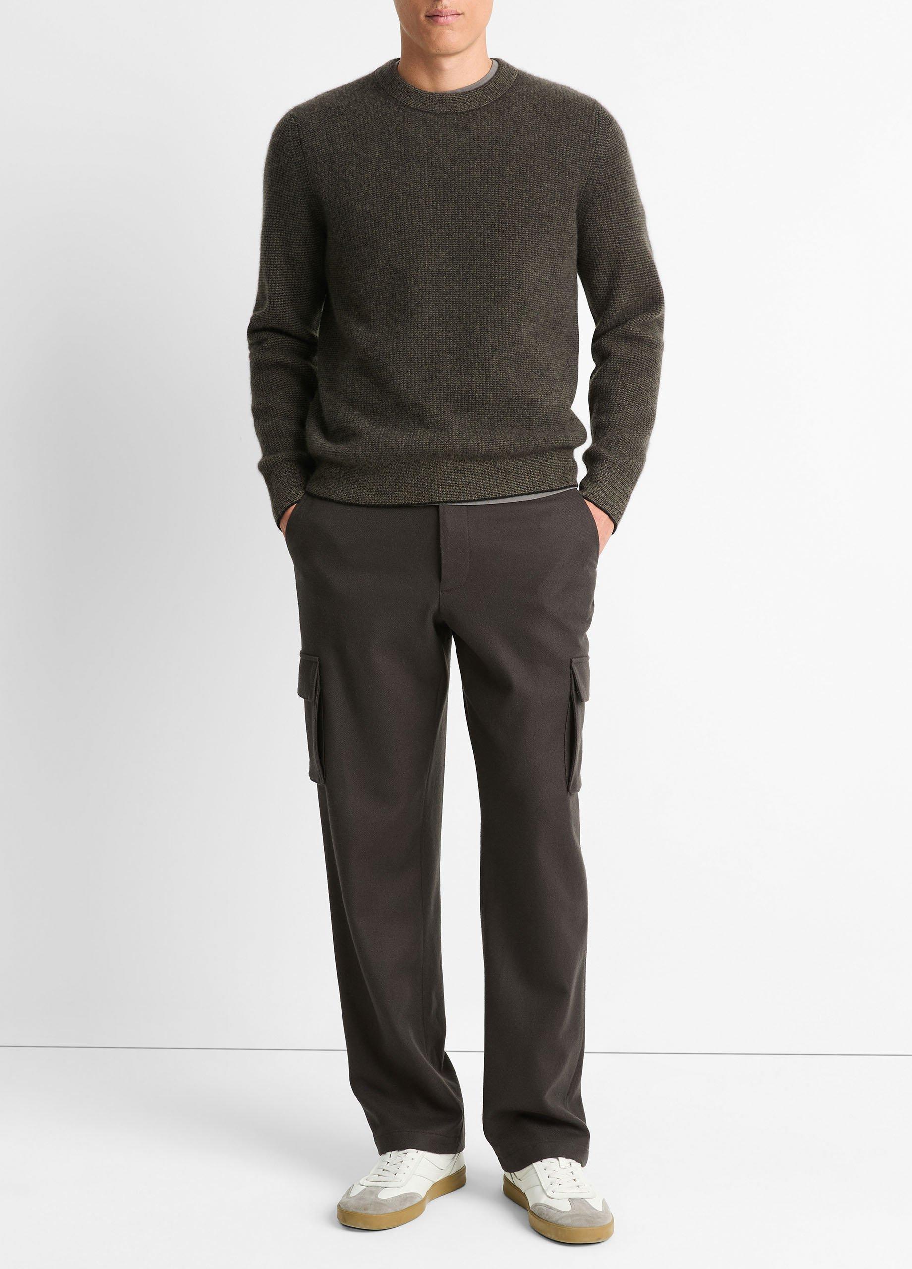 Plush Cashmere Thermal Crew Neck Sweater Product Image