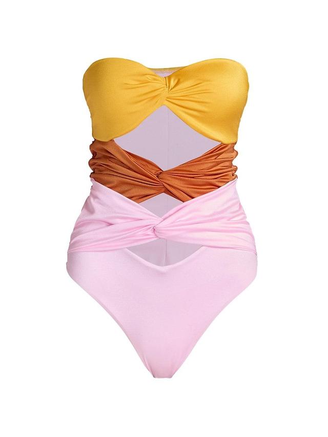 Womens Twisted Cut-Out Swimsuit Product Image