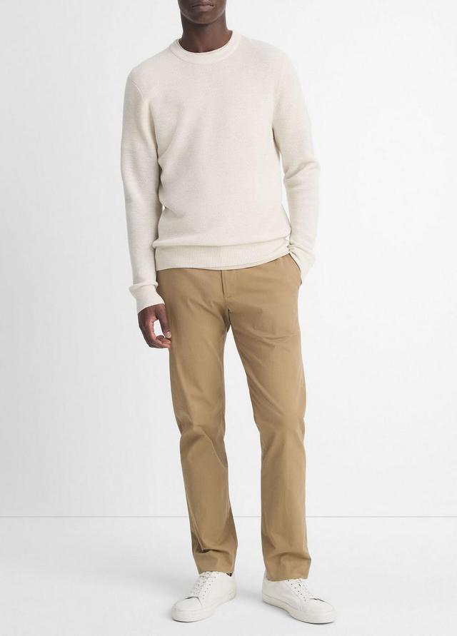 Merino Wool Mesh Crew Neck Sweater Product Image