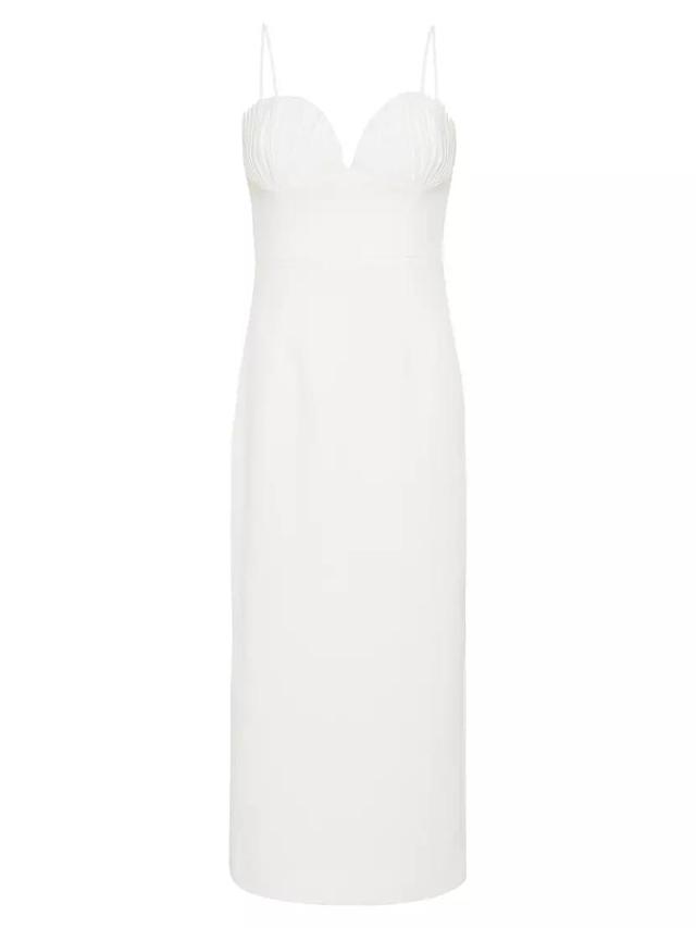 Cora Gathered Bust Midi-Dress Product Image