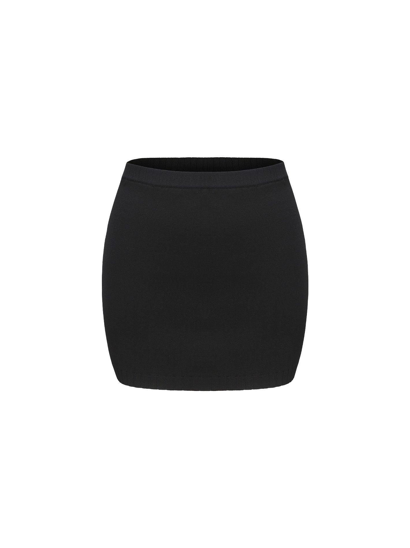 Kennedy Knit Skirt (Black) Product Image