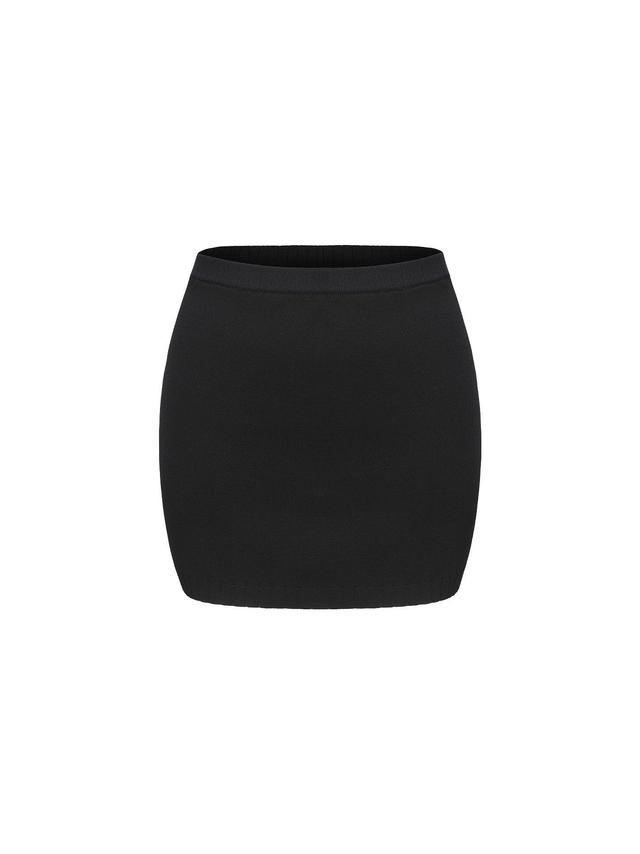 Kennedy Knit Skirt (Black) Product Image