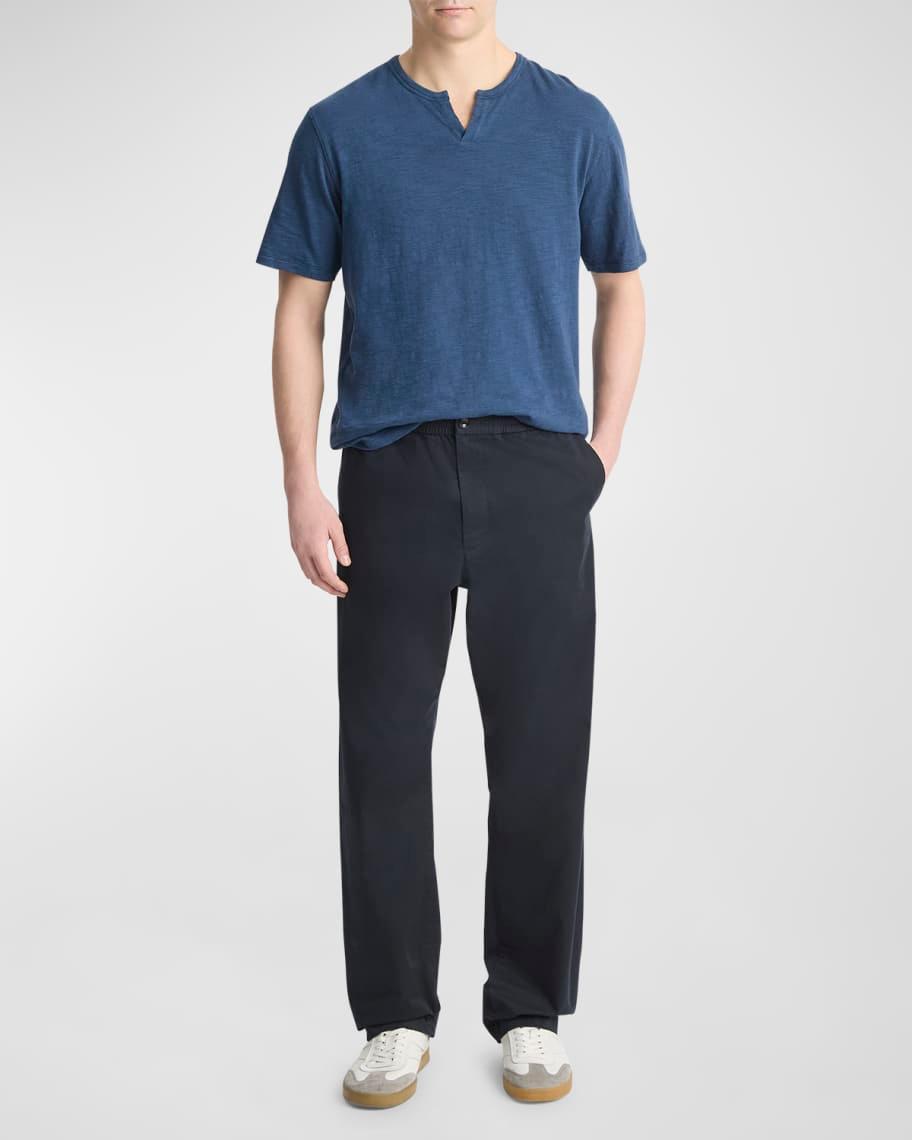 Mens Stretch-Cotton Flat-Front Pants Product Image