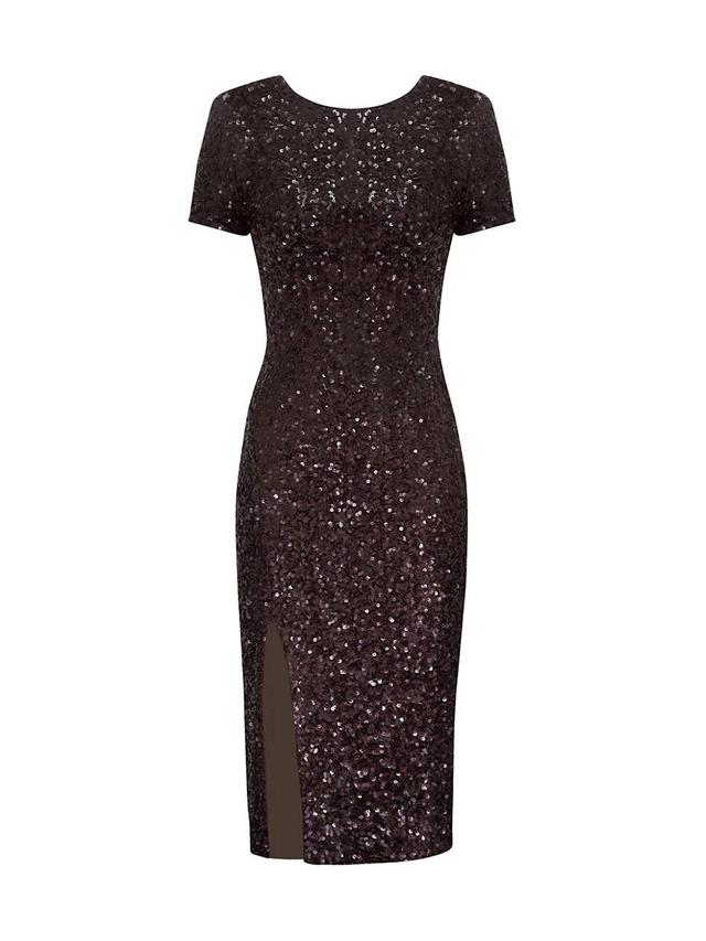 Dress the Population Natasha Sequin Sheath Midi Dress Product Image