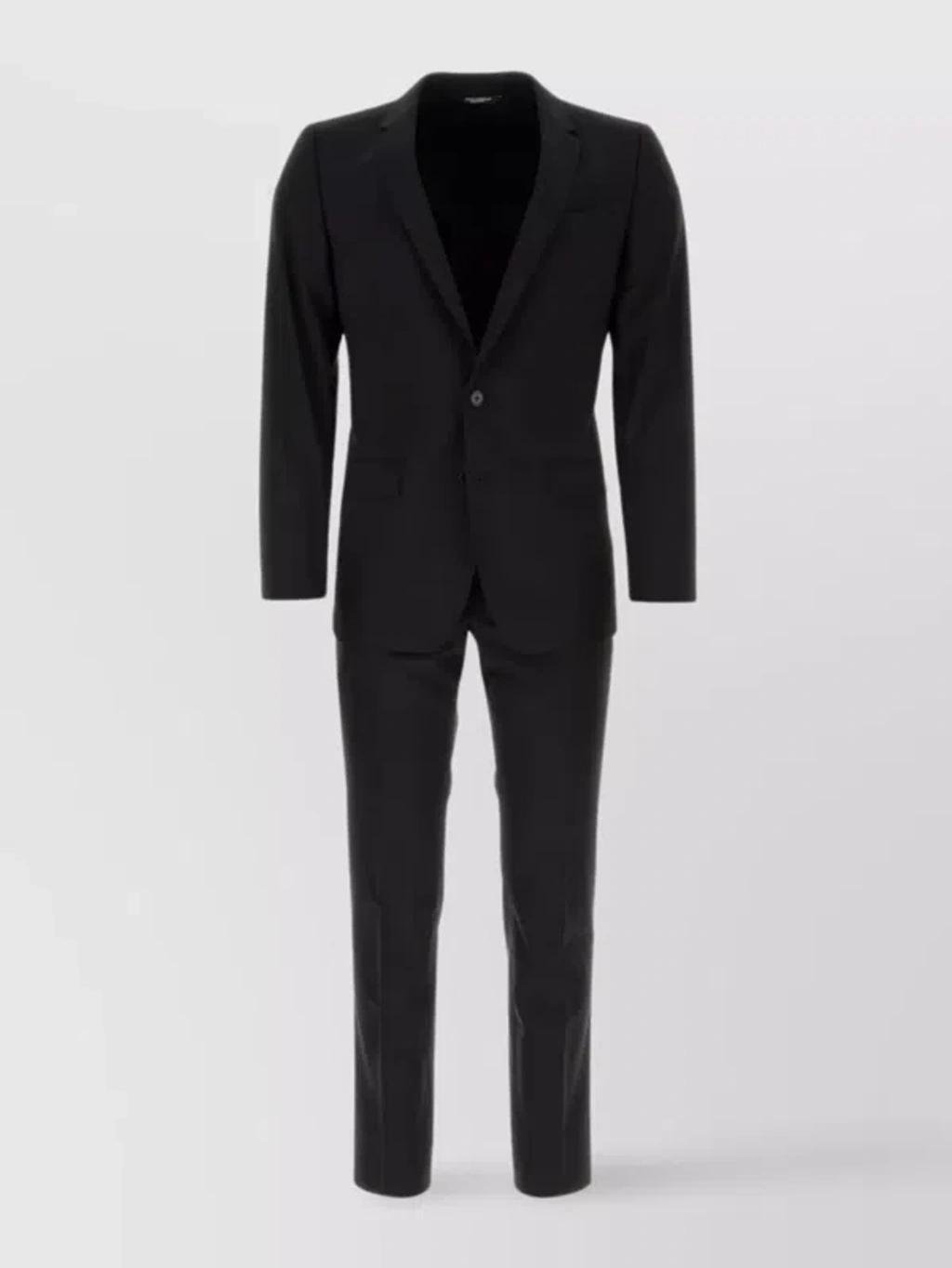 Wool Martini Suit Belt Loops In Black Product Image