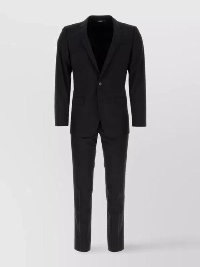 Wool Martini Suit Belt Loops In Black Product Image