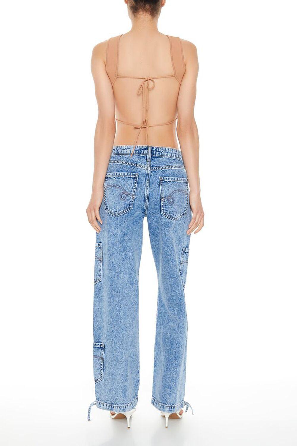 Straight-Leg Cargo Jeans | Forever 21 Product Image