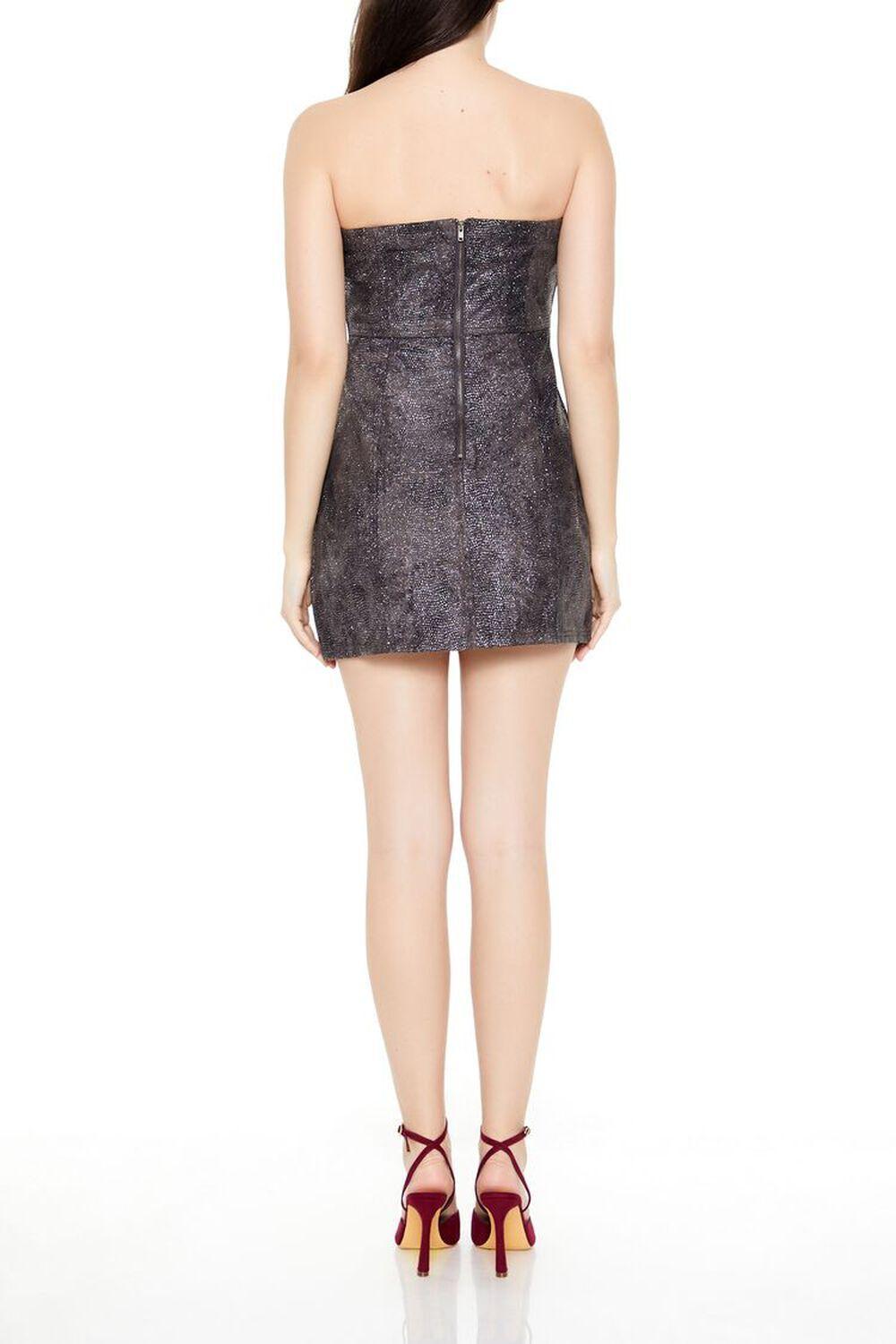 Glitter Denim Tube Mini Dress | Forever 21 Product Image