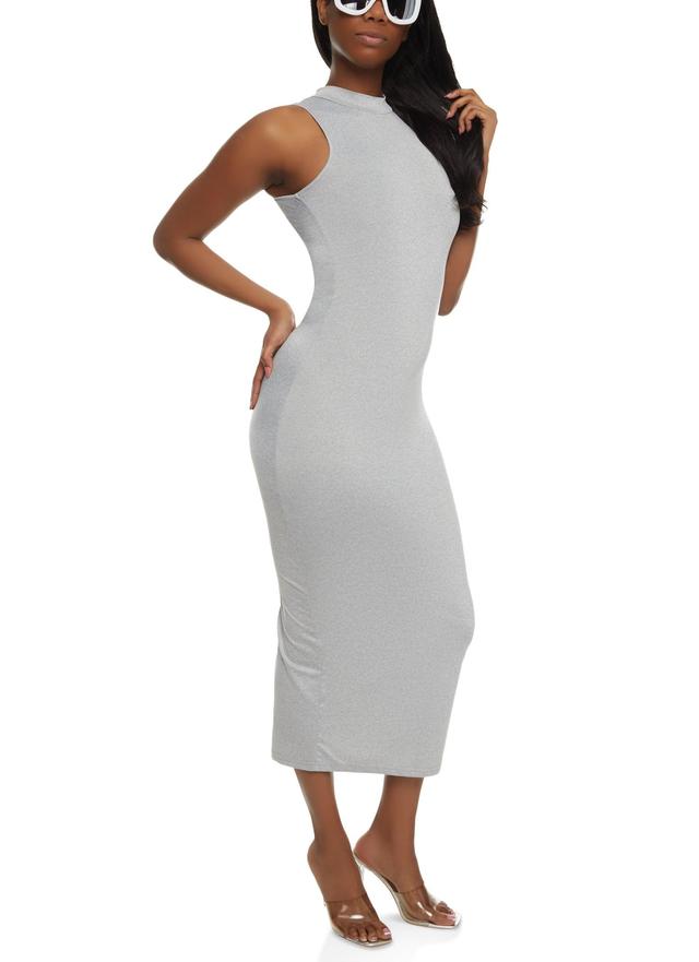 Womens Daisy Sleeveless Mock Neck Maxi Dress Product Image