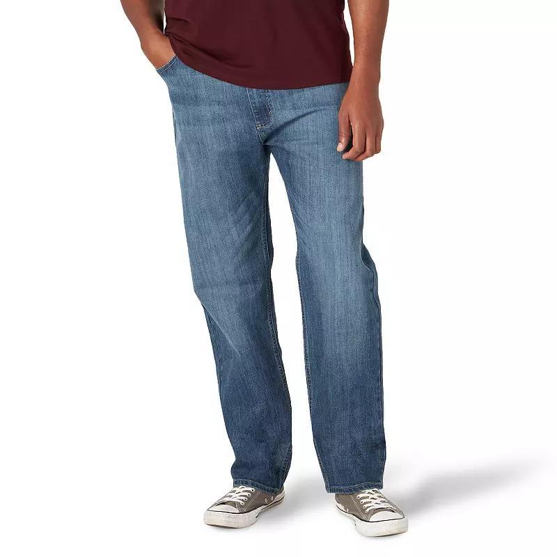 Mens Wrangler Regular-Fit Advanced Comfort Jeans Silver Blue Product Image