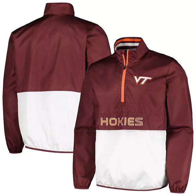 Mens G-III Sports by Carl Banks Maroon Virginia Tech Hokies CornermanHalf-Zip Top Product Image