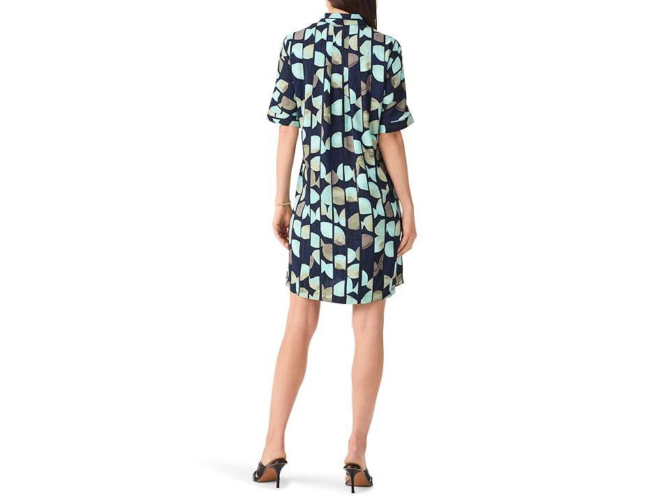 NIC+ZOE Circle Sequence Devon Dress (Aqua Multi) Women's Dress Product Image