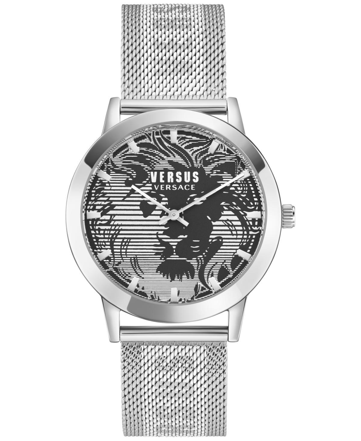 Versus Versace Mens Barbes Domus Stainless Steel Mesh Bracelet Watch 40mm Product Image