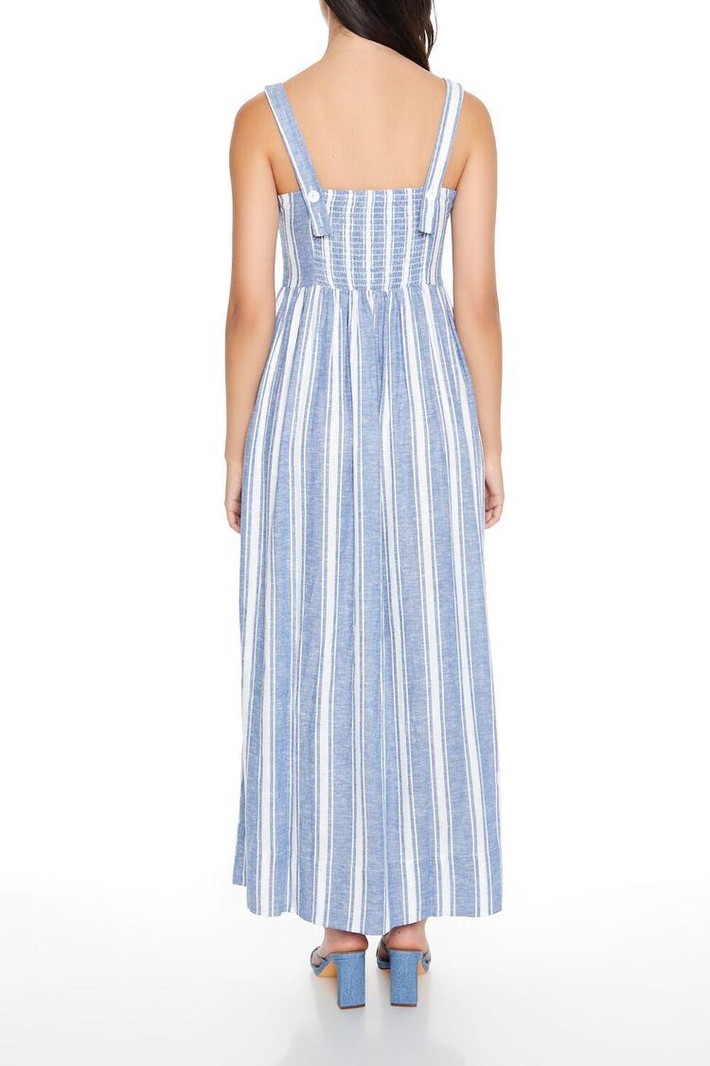 Linen-Blend Striped Maxi Dress | Forever 21 Product Image