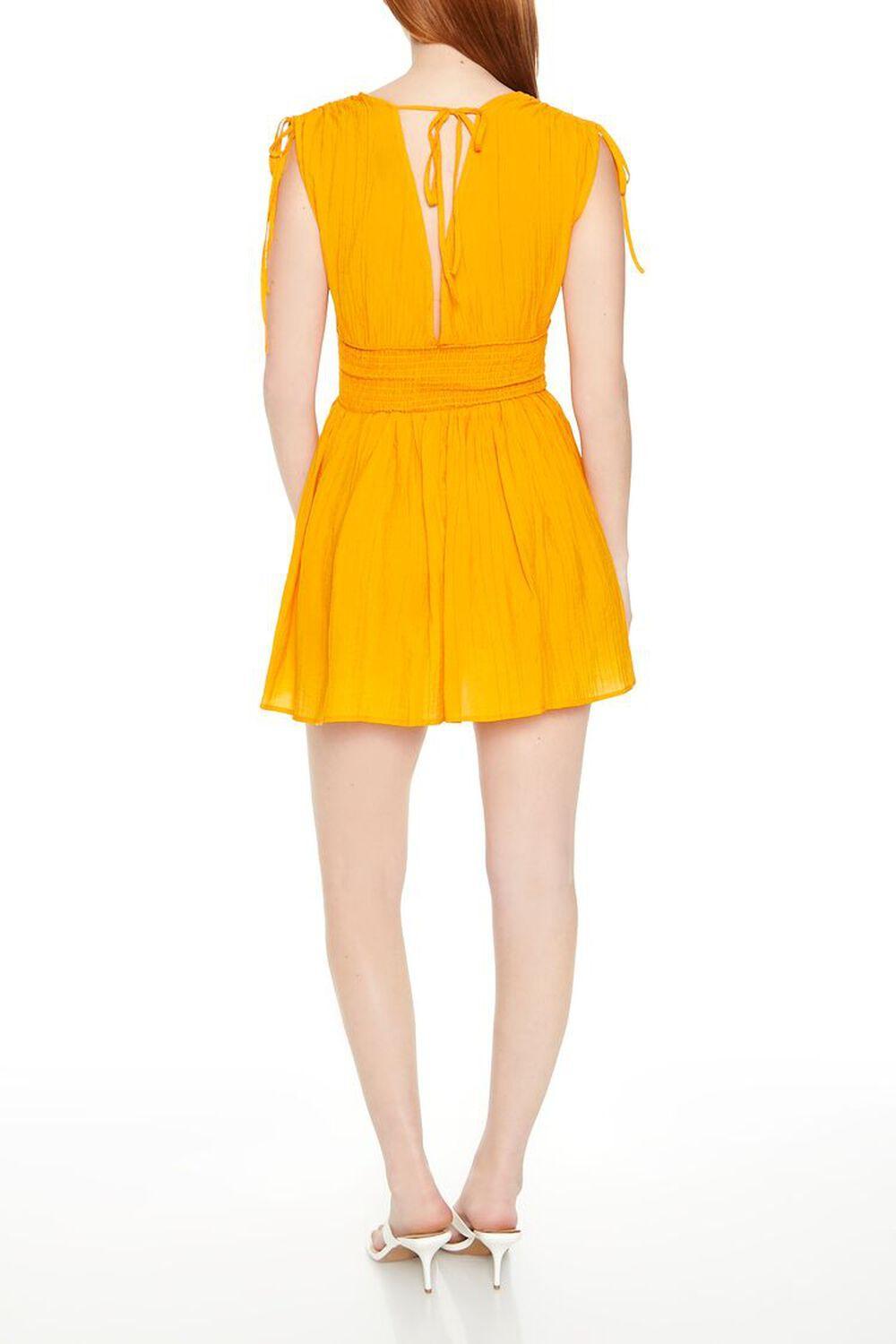 Self-Tie V-Neck Mini Dress | Forever 21 Product Image