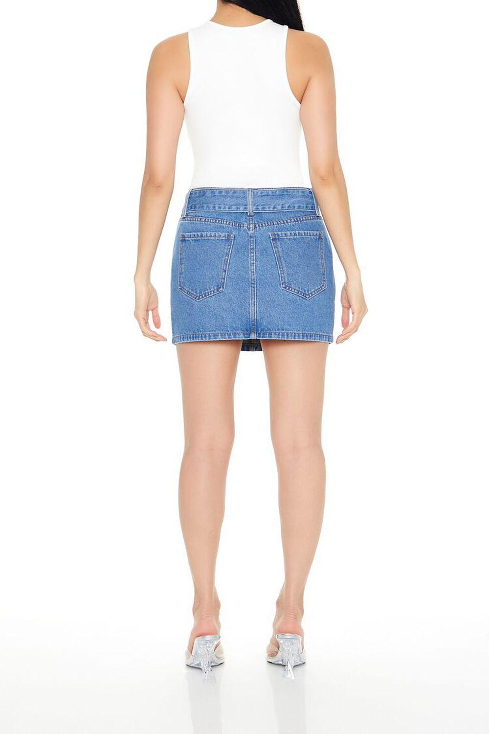 Denim Cargo Mini Skirt | Forever 21 Product Image