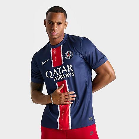 Nike Mens Paris Saint-Germain 2024-25 Stadium Home Dri-FIT Replica Soccer Jersey Shirt Product Image