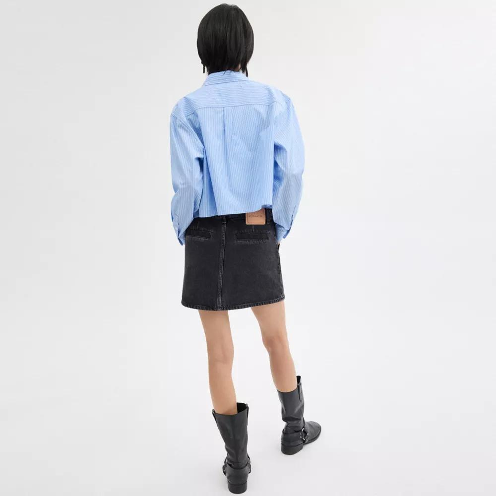 Denim Skirt In Organic Cotton Product Image