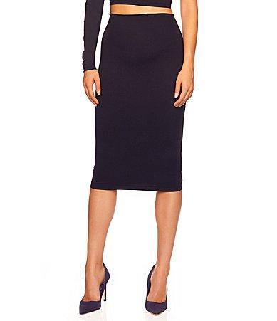 Susana Monaco Signature Stretch Knit Slim High Waisted Pencil Skirt Product Image