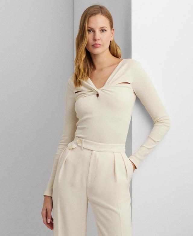 Lauren Ralph Lauren Womens Twisted Cutout Top Product Image