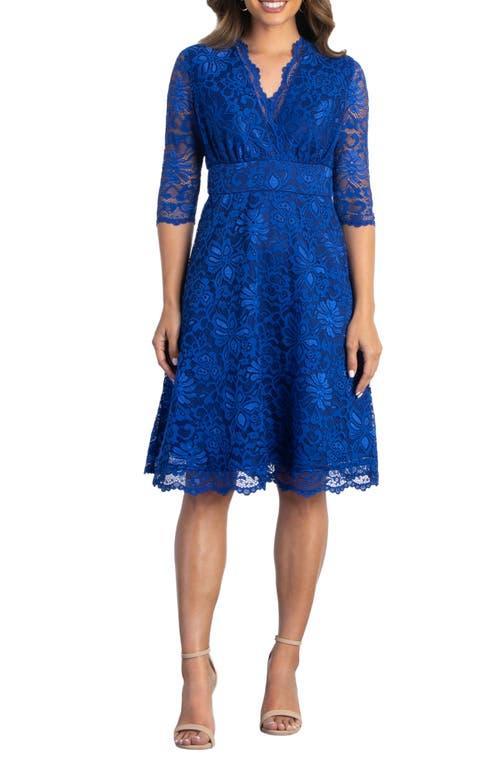 Kiyonna Womens Mademoiselle Lace Cocktail Dress with Sleeves Product Image