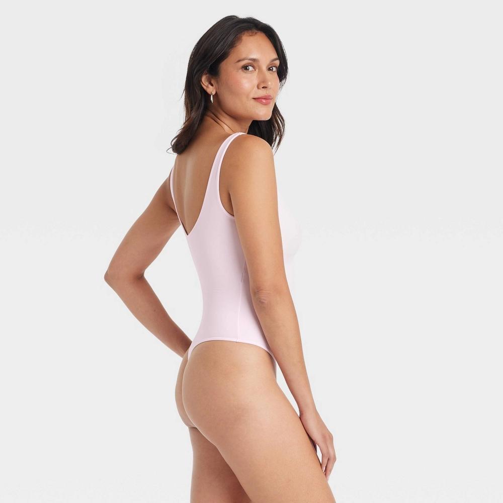 Women's 4-Way Stretch Tank Bodysuit - Auden™ Pink S Product Image