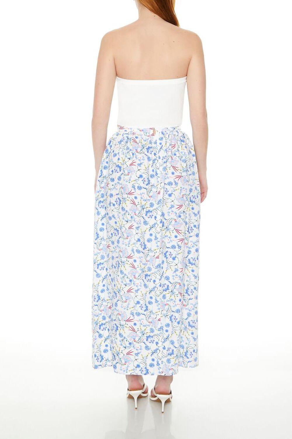 Floral Print A-Line Midi Skirt | Forever 21 Product Image