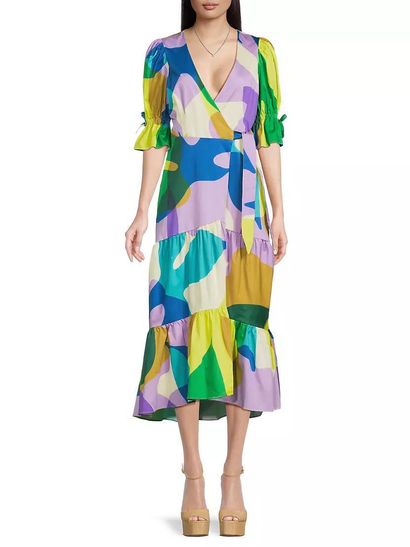 Marisol Printed Wrap Dress Product Image