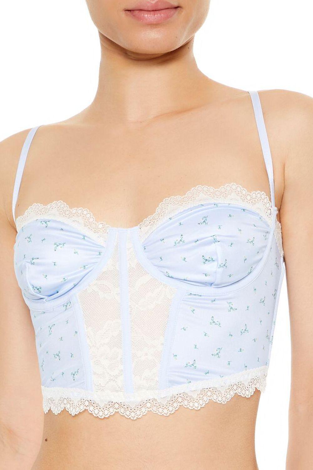 Ditsy Floral Lingerie Corset Cami | Forever 21 Product Image