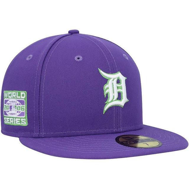 Mens New Era Detroit Tigers Lime Side Patch 59FIFTY Fitted Hat Product Image