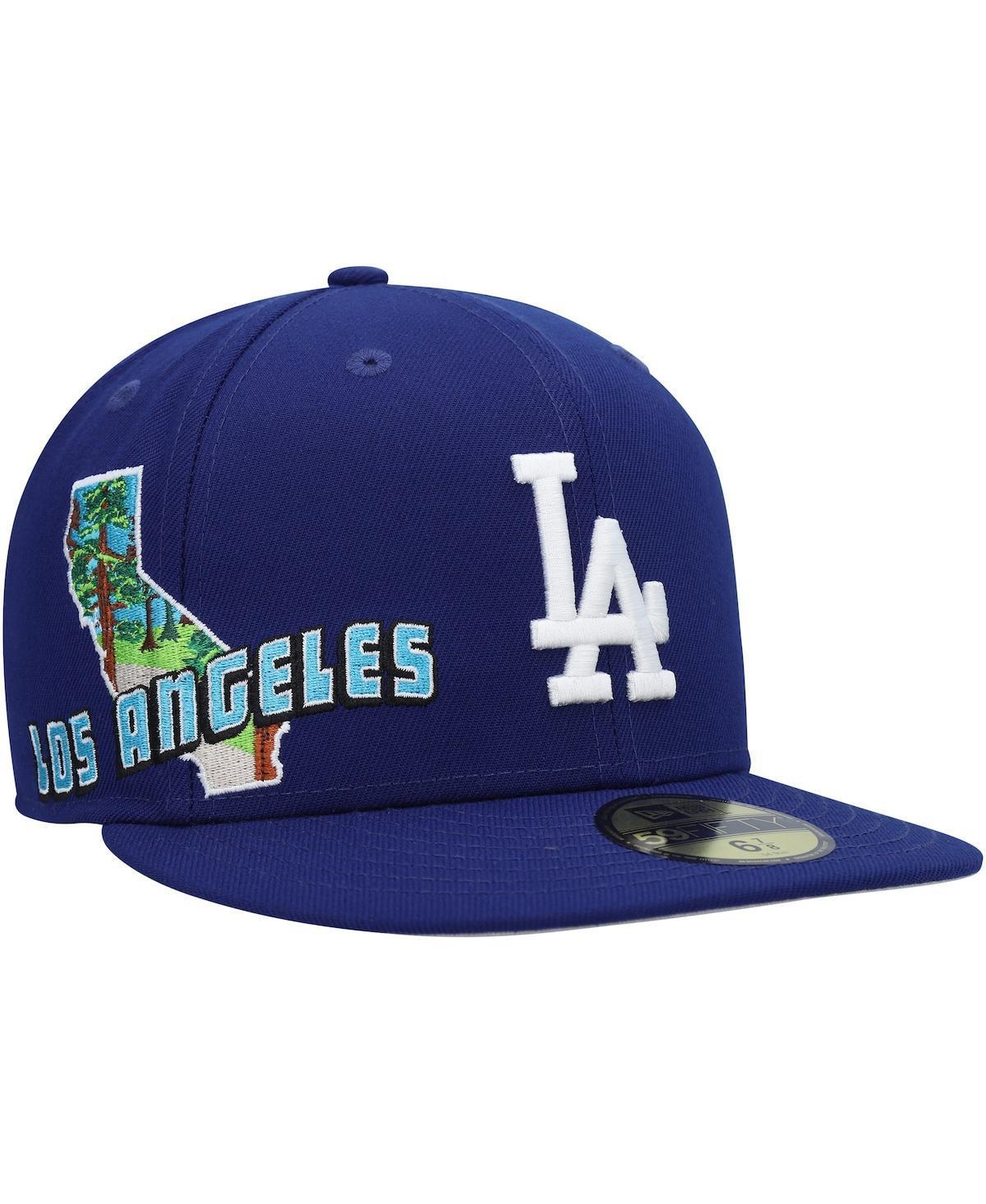 Mens New Era Royal Los Angeles Dodgers Stateview 59FIFTY Fitted Hat Product Image