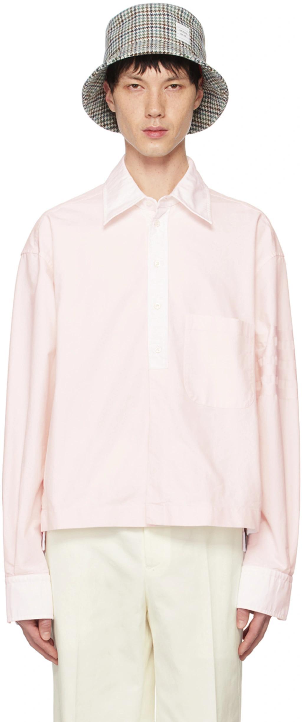 Pink 4-bar Shirt In 680 Lt Pink Product Image