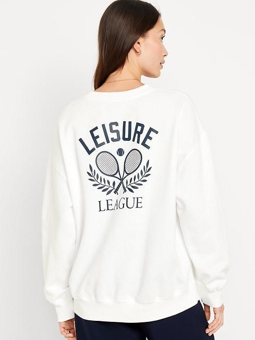 SoComfy Oversized Graphic Sweatshirt Product Image