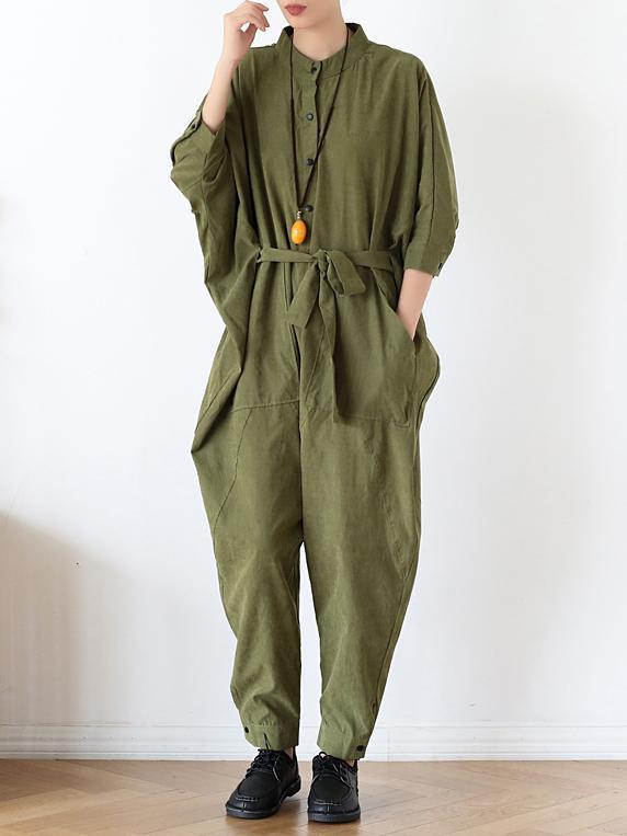 Loose Lace-Up Overall Jumpsuits Product Image