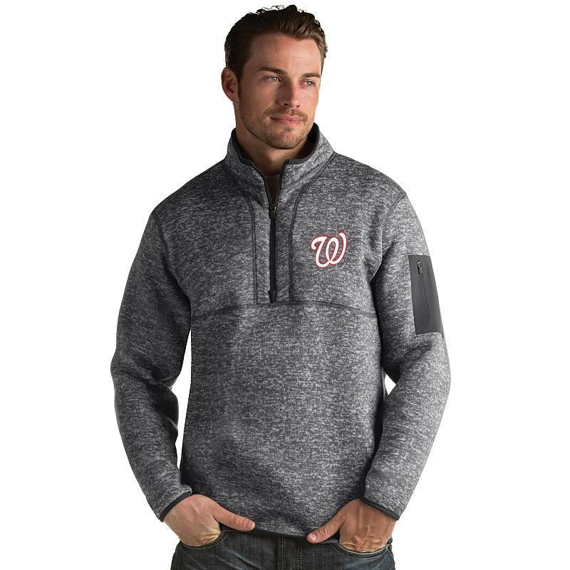 Mens Antigua Kansas City Royals Fortune Pullover Grey Product Image