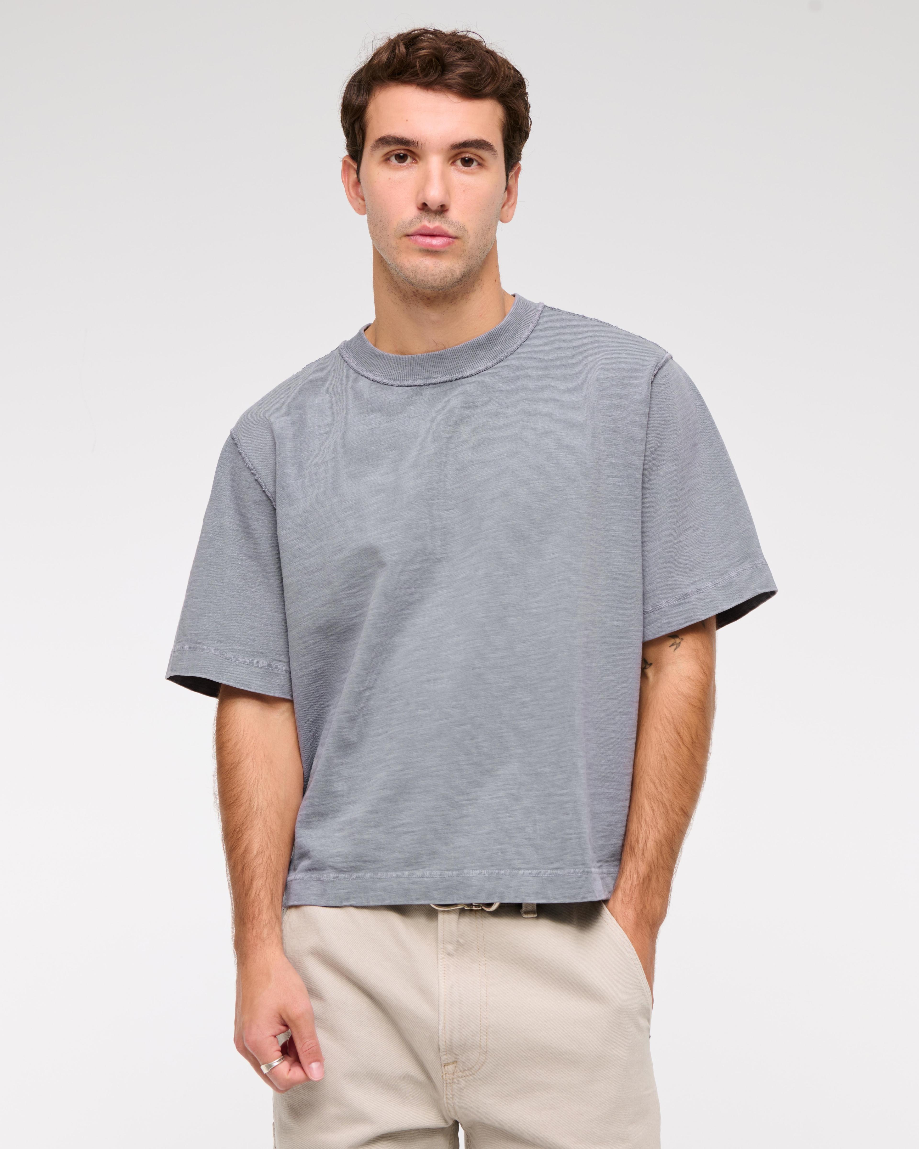 Premium Heavyweight Slub Cropped Tee Product Image