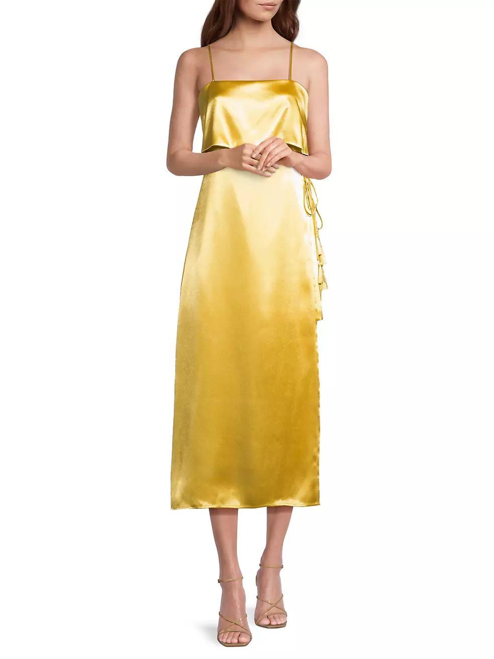 Toro Satin Midi-Dress Product Image