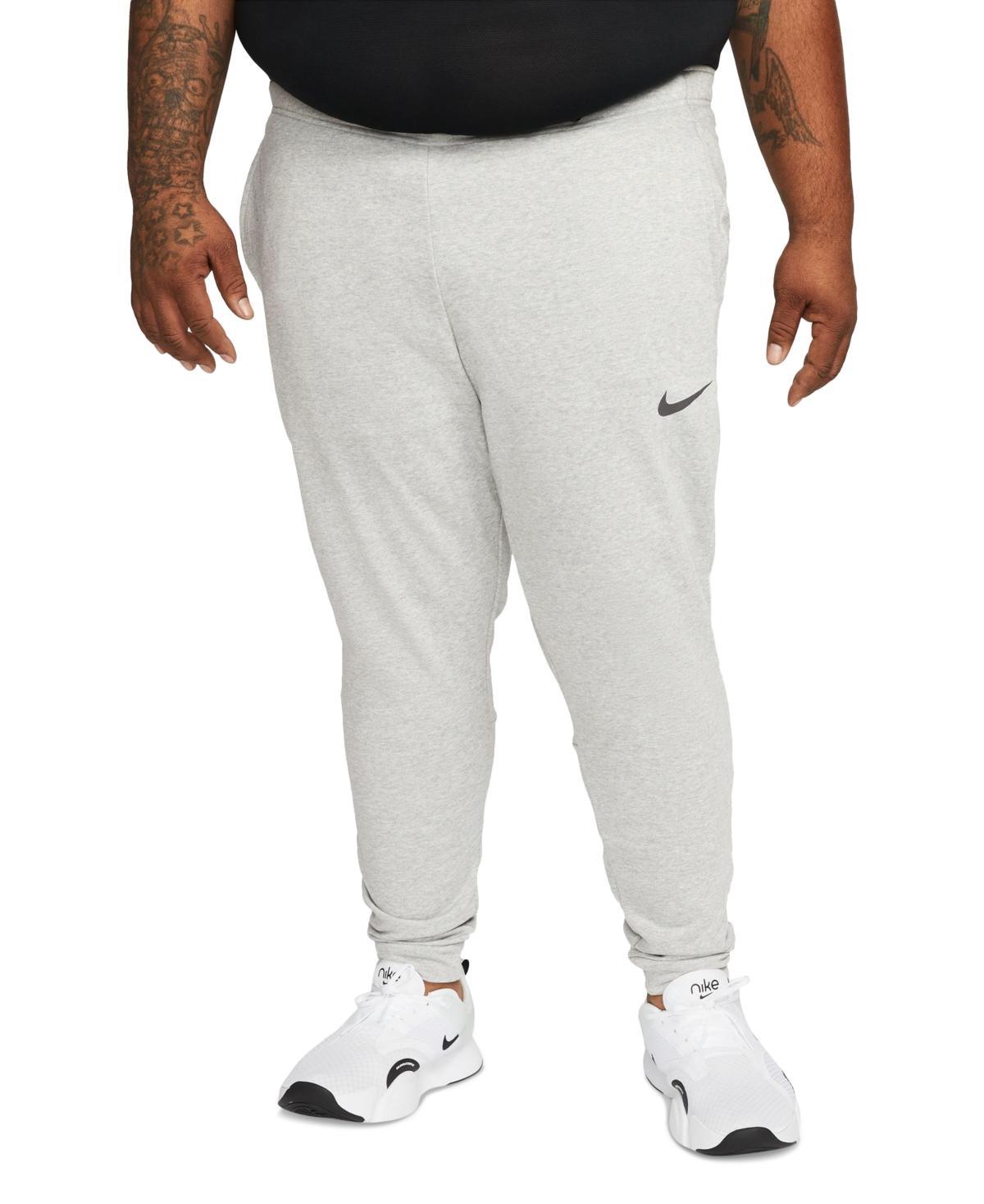 Mens Nike Dri-FIT Fleece Training Pants Grey Product Image