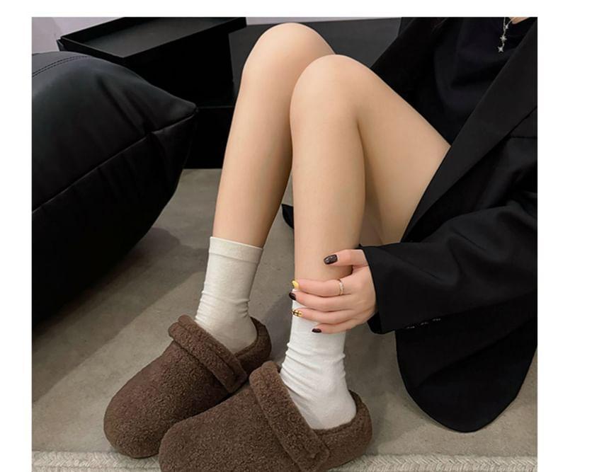 Plain Fluffy Clogs Product Image