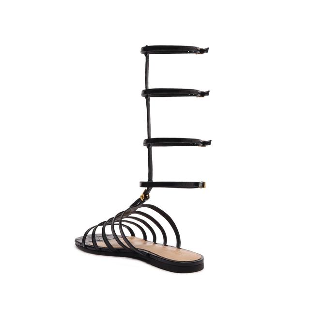 Hayden Crocodile-Embossed Leather Sandal Female Product Image