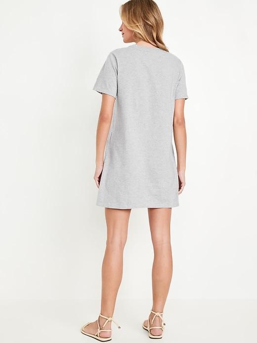 Crew-Neck Mini T-Shirt Dress Product Image