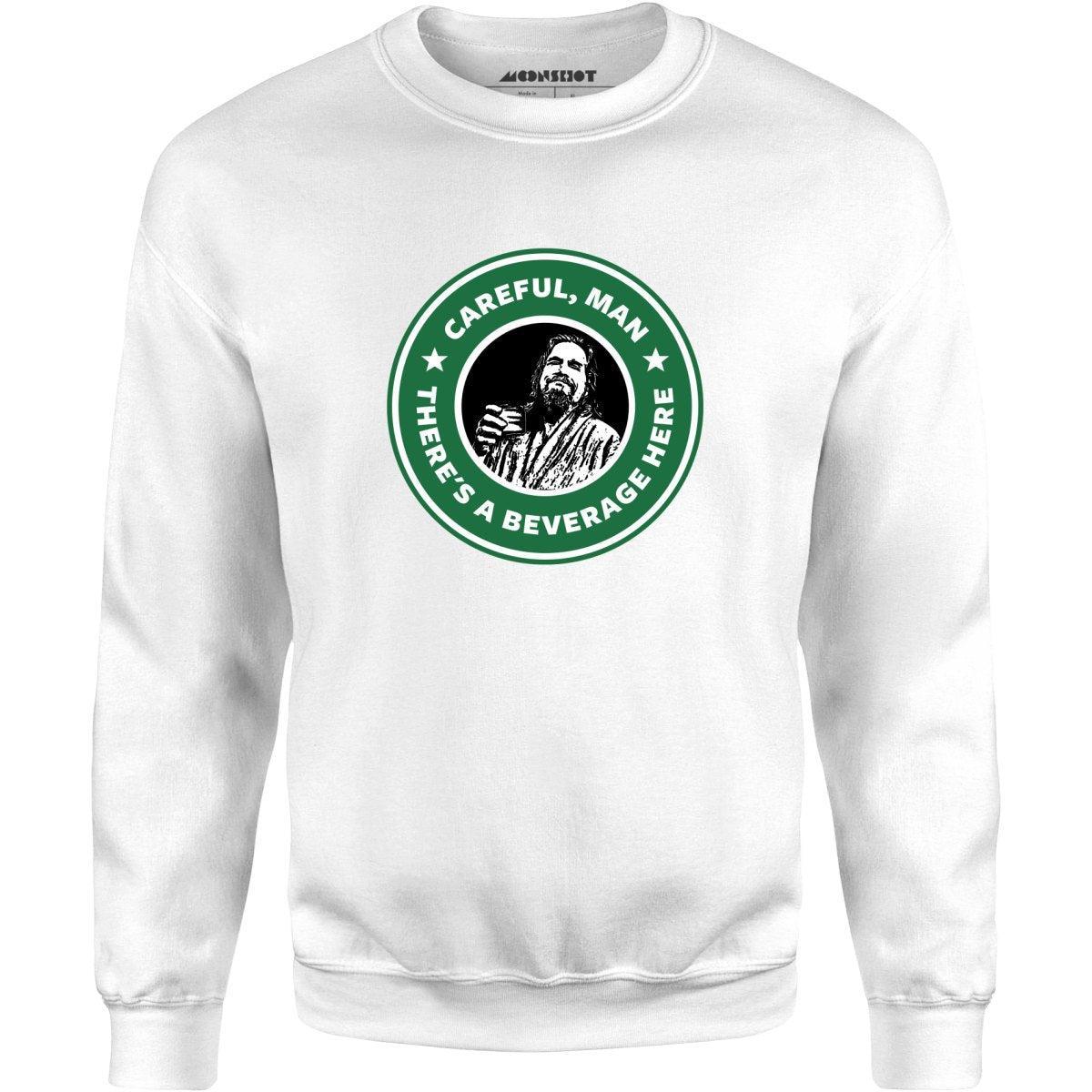 Lebowski - Careful, Man - There's a Beverage Here - Unisex Sweatshirt Male Product Image