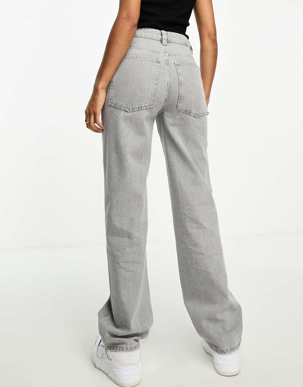 Weekend Collective baggy fit jeans in washed gray Product Image