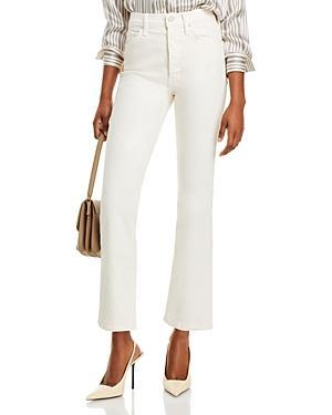 Mother The Tripper High Rise Ankle Jeans in Cream Puff Product Image