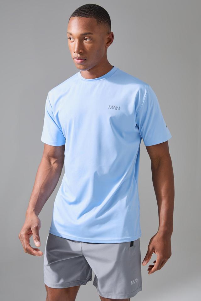 Man Active Performance Regular Fit T-shirt | boohooMAN USA Product Image